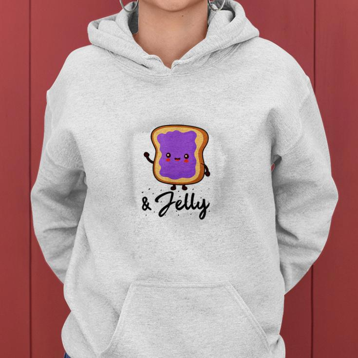 Peanut Butter And Jelly Costumes For Adults Funny Food Fancy Women Hoodie Graphic Print Hooded Sweatshirt
