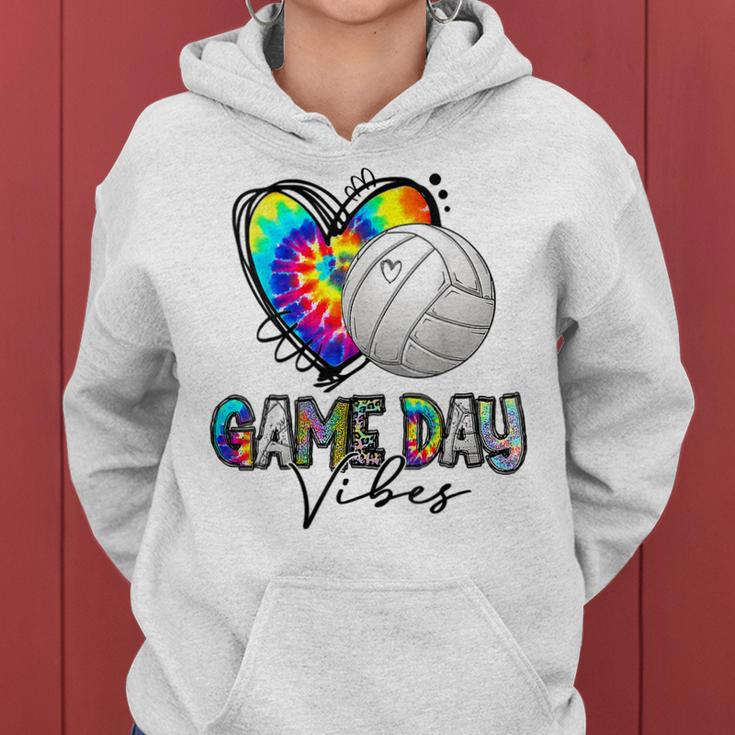 Tie Dye Volleyball Game Day Vibes Volleyball Mom Game Day Women Hoodie