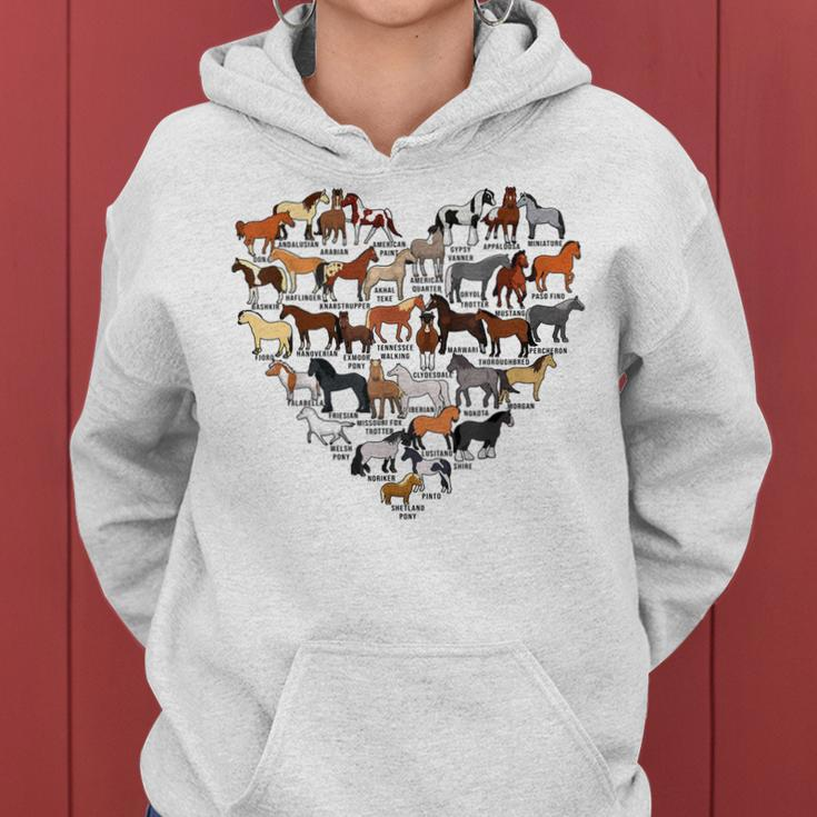 Types Of Horse Identification Funny Horse Lover Gift Women Hoodie