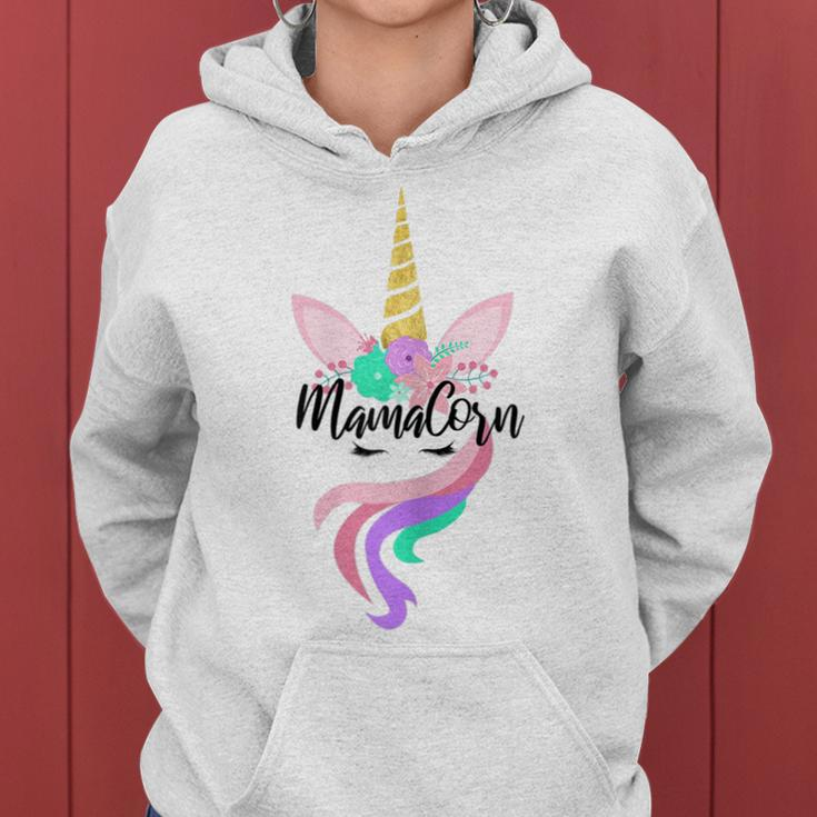 Womens Mamacorn Cute UnicornShirt Gift For Mom Mommy Mothers Day Women Hoodie