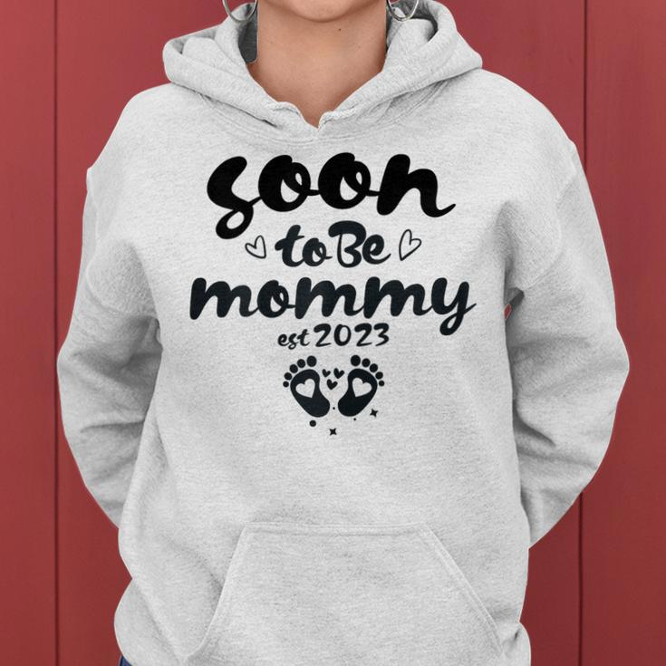 Womens Soon To Be Mommy First Time Mom New Mom Pregnancy Women Hoodie
