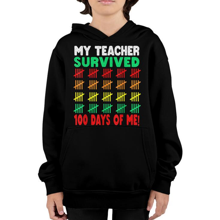 100 Days Of School  Kids 100Th Day Of School Costume  Youth Hoodie
