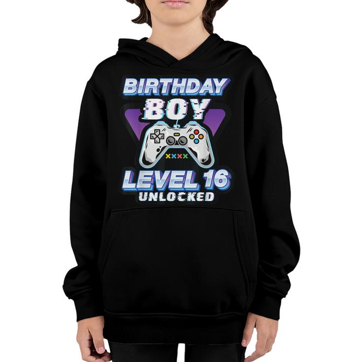 Level 16 Unlocked Awesome 2006 Video Games 16Th Birthday Boy  Youth Hoodie