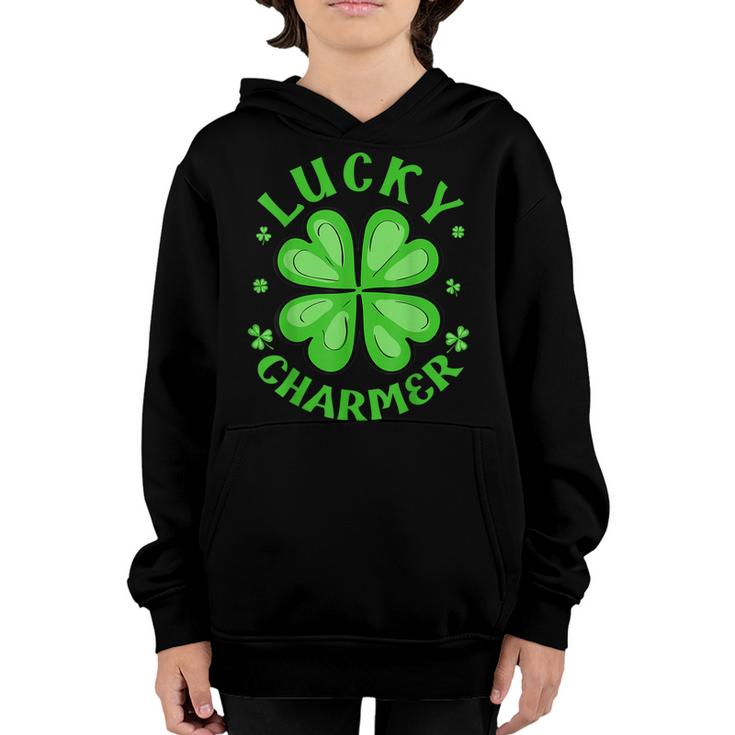 Lucky Charmer Funny St Patricks Day  Boy Kids Girl  Youth Hoodie