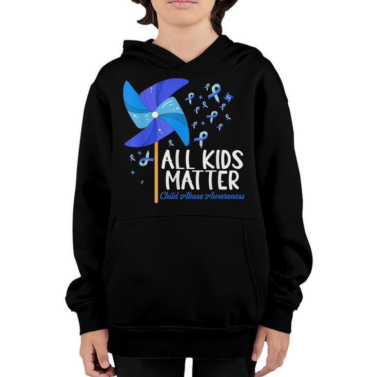 All Kids-Matter Pinwheel Child Abuse Prevention Awareness  Youth Hoodie