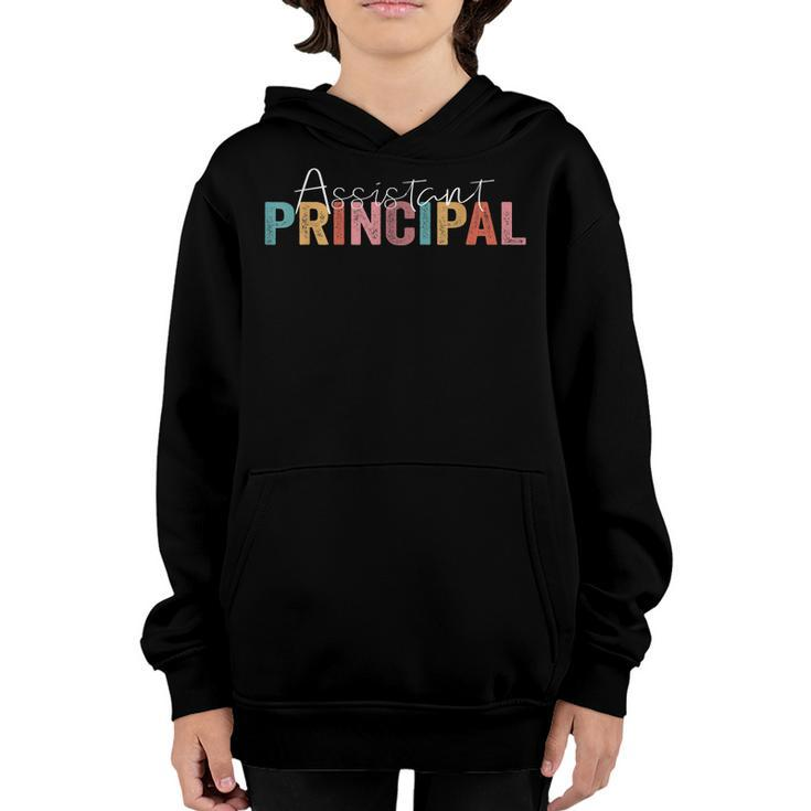 Assistant Principal Funny Job Title School Worker Vintage  Youth Hoodie