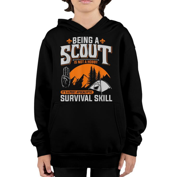 Being A Scout Is Not A Hobby - Boys & Girls Scouts  Youth Hoodie