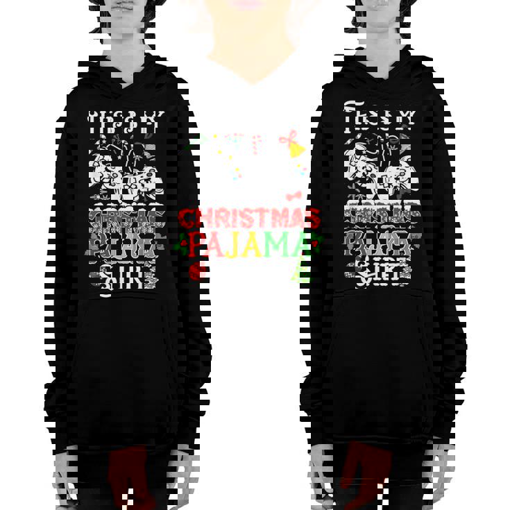 Christmas Boys Men Video Gamer This Is My Christmas Pajama V2 Youth Hoodie