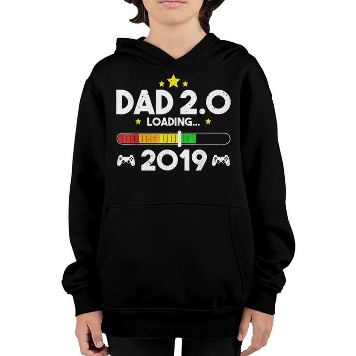 Dad Est 2019 T  New Daddy 20 Best Video Games Gift Youth Hoodie