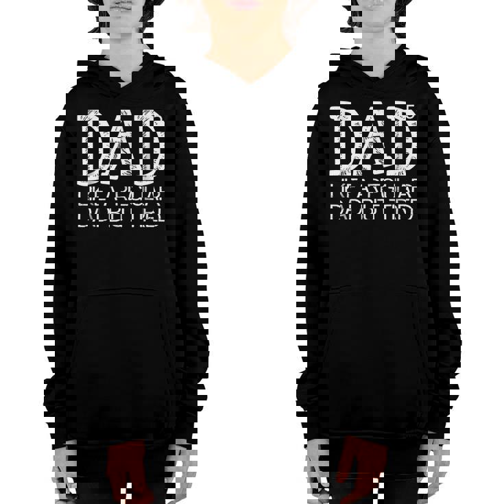 Dad To The Fifth Power Dad Of 5 Kids Youth Hoodie