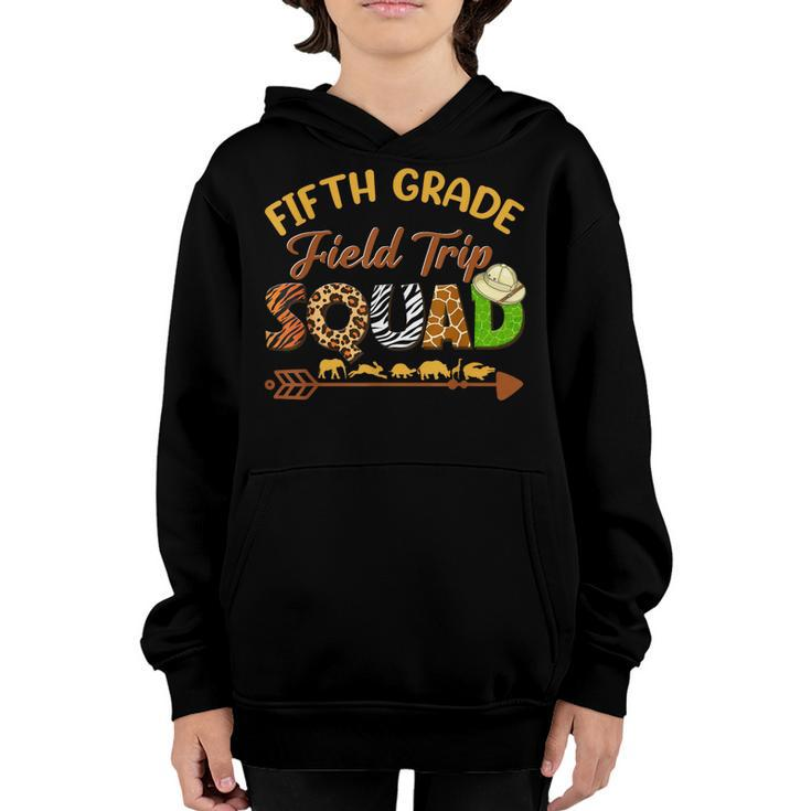 Fifth Grade Students School Zoo Field Trip Squad Matching  Youth Hoodie