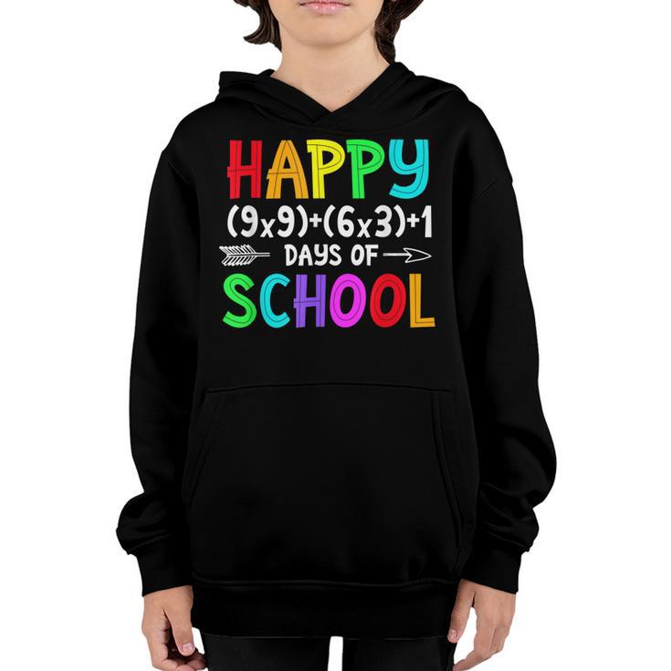 Funny Math Formula Happy 100 Days Of School Back To School Youth Hoodie