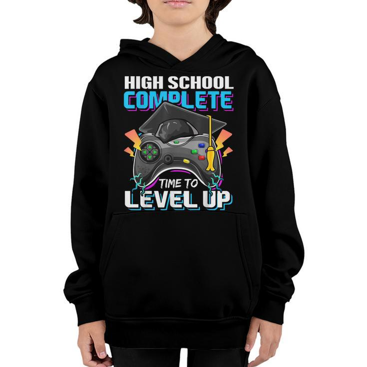 High School Level Complete Class Of 2023 Graduation Gift Boy  Youth Hoodie