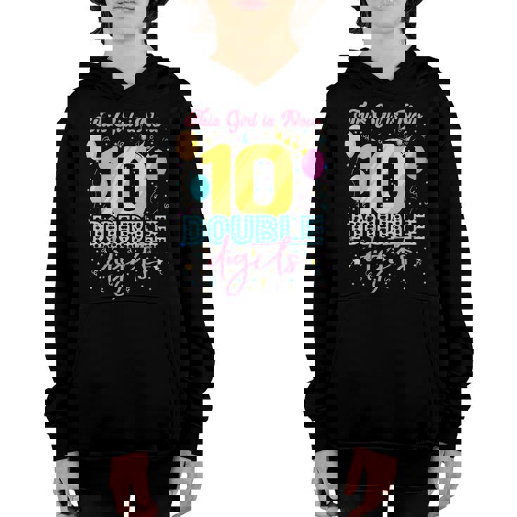 Kids 10th Birthday Shirt - This Girl Is Now Double Digits Party Kids 10th Birthday Shirt - This Girl Is Now Double Digits Party