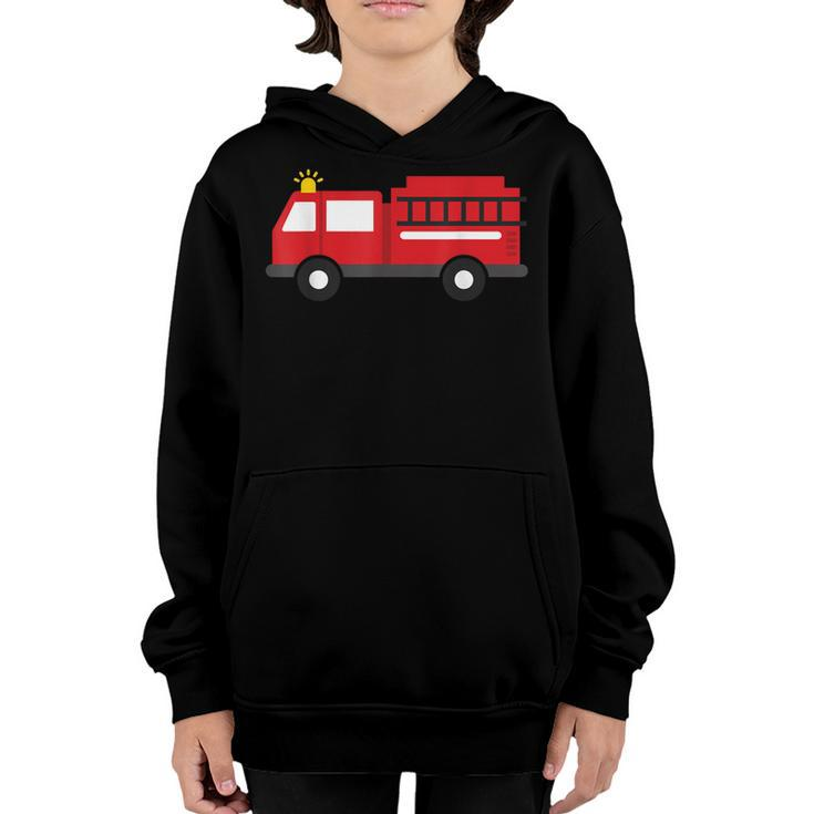 Kids Fire Fighter Truck  | Toddler Boys Firetruck  Youth Hoodie