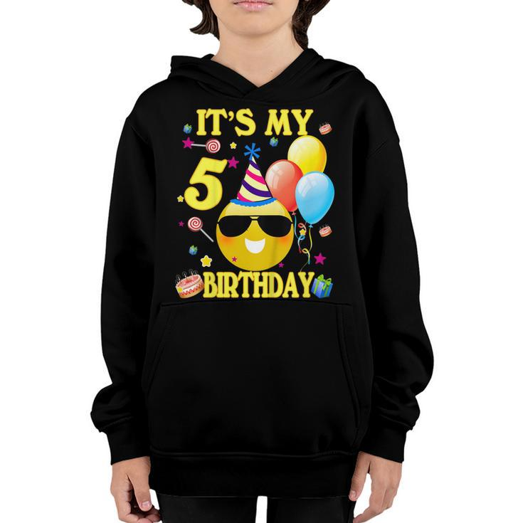 Kids Its My 5 Birthday Shirt 5 Years Old 5Th Birthday Gift Youth Hoodie