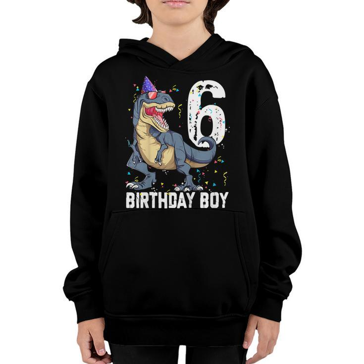 Kids Its My 6Th Birthday Gift Dinosaur 6 Year Old Tshirt For Boy Youth Hoodie