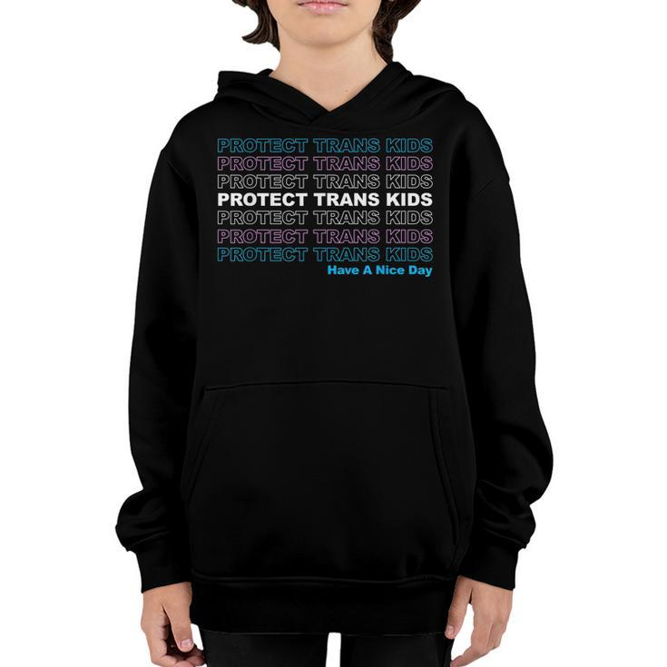 Protect Trans Kids - Lgbtq Ally Trans Live Matter Pride Flag  Youth Hoodie