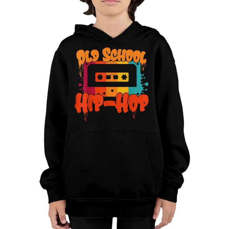 Retro Old School  Hip Hop 80S 90S Cassette Music Lovers  Youth Hoodie