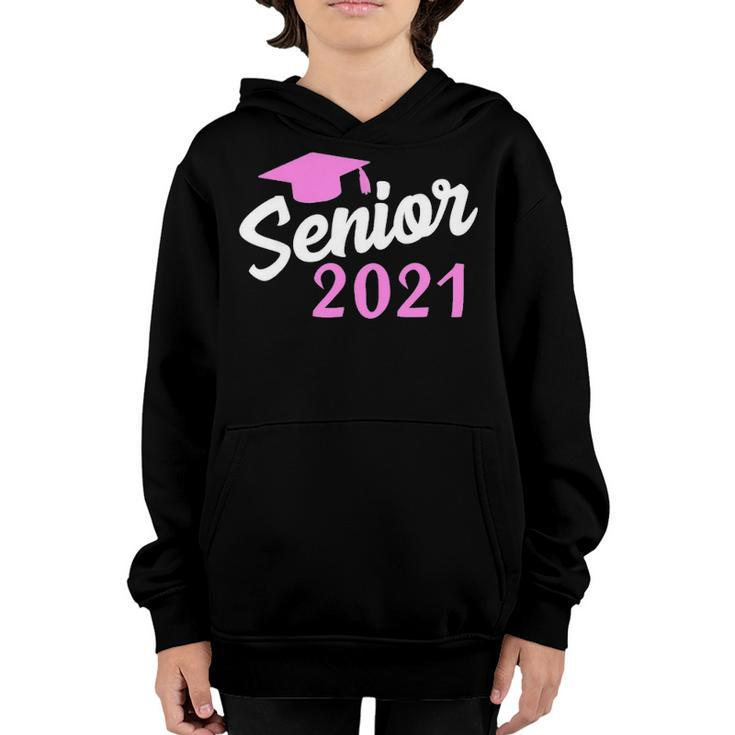 Senior 2021 Graduation Hat Funny Class Of 21 Girl Grad Gift Youth Hoodie