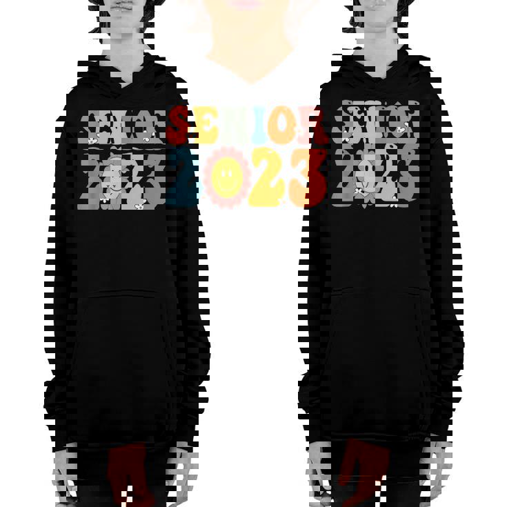 Senior 2023 Retro Class Of 2023 Graduation 23 Gifts Youth Hoodie