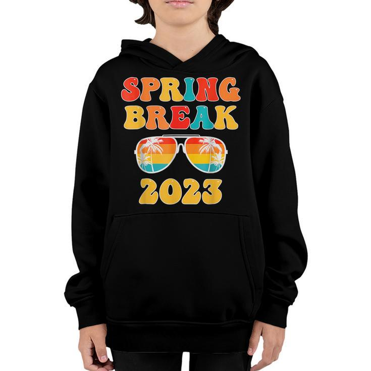 Spring Break 2023 Groovy School Family Beach Vacations  Youth Hoodie