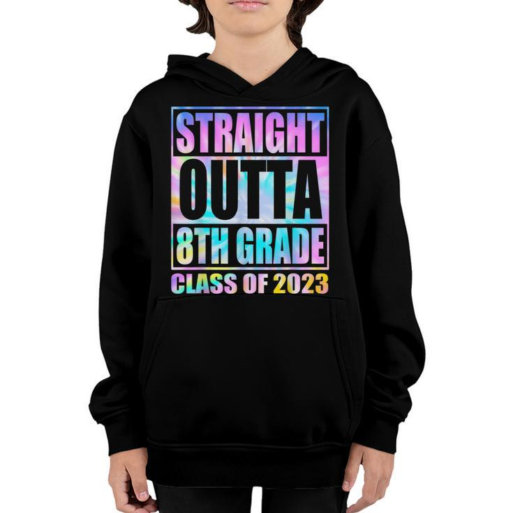 Straight Outta 8Th Grade Class Of 2023 Eighth Graduation  Youth Hoodie