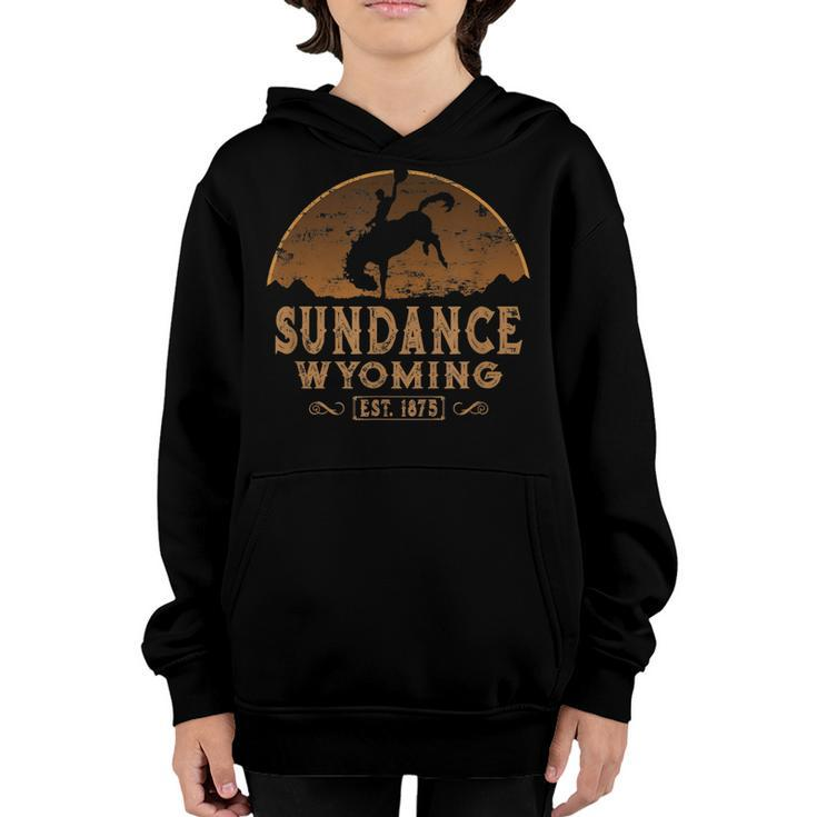 Sundance Wyoming Wy Wild West Rodeo Cowboy  Youth Hoodie