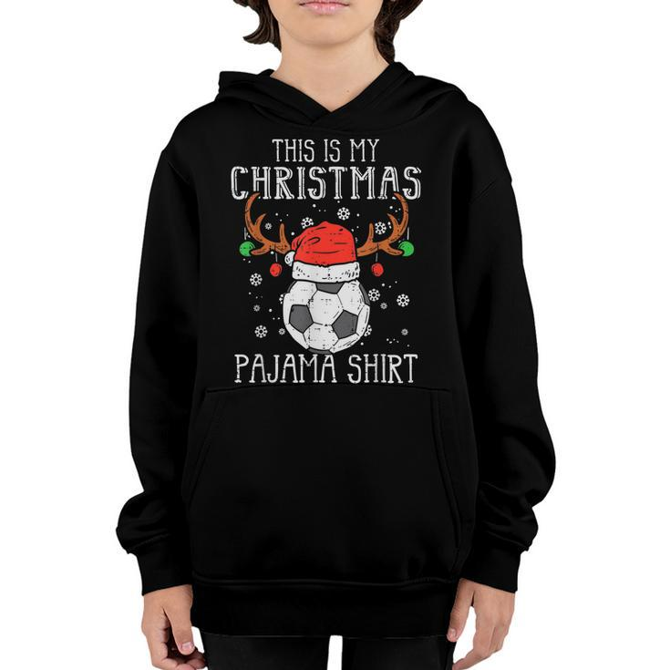 This Is My Christmas Soccer Xmas Sports Boys Girls Kid  Youth Hoodie