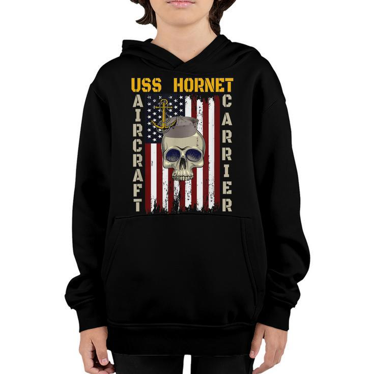Uss Hornet Veterans Day Dad Boy Son Grandpa Youth Hoodie