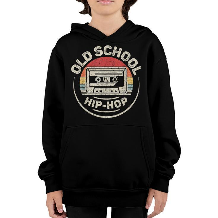 Vintage Retro Old School Hip Hop 80S 90S Cassette Music  Youth Hoodie