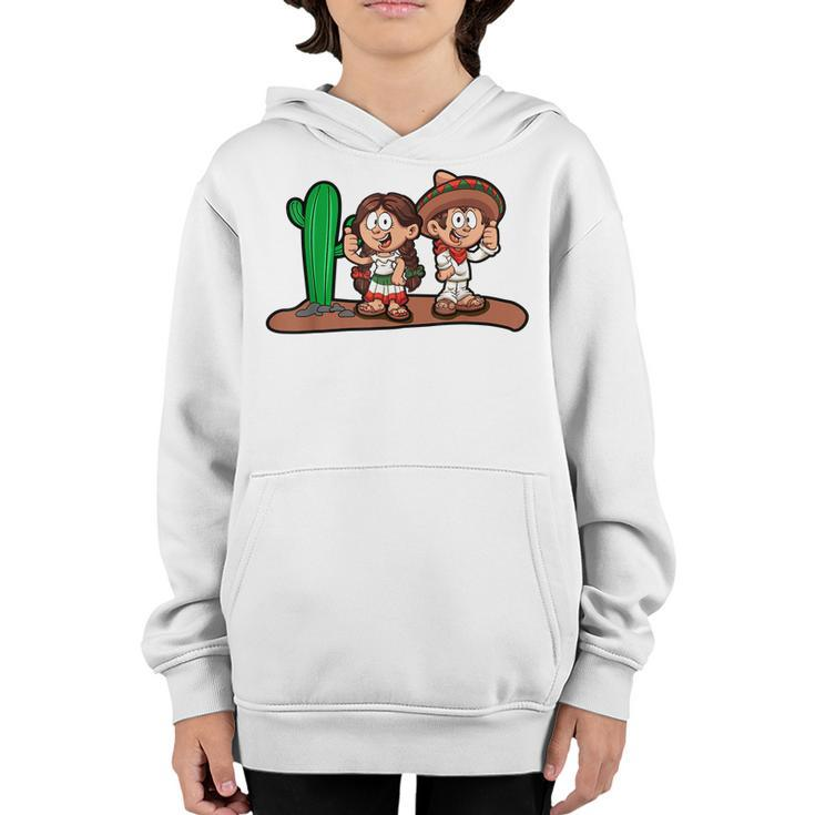 23 Mexican Boy And Girl Front  Youth Hoodie