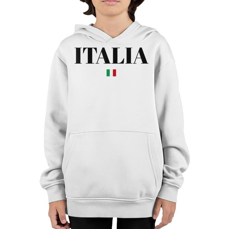 Italia Flag Italy | Men Woman Kids | White Italian  Youth Hoodie