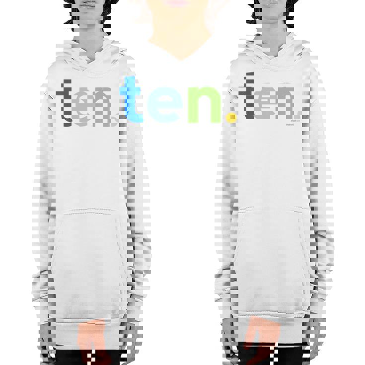 Kids 10Th Birthday Boy 10 Year Old Ten | Party Ideas Age 10 Youth Hoodie