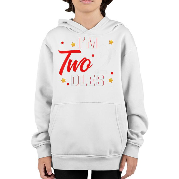 Kids Im Twodles 2Nd Birthday Party 2Nd Birthday  Youth Hoodie