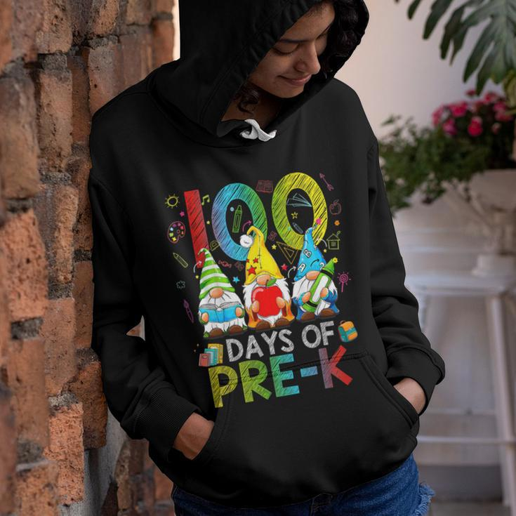 100 Days Of Pre K 100 Days Of School Gnomes Preschool Kid Youth Hoodie