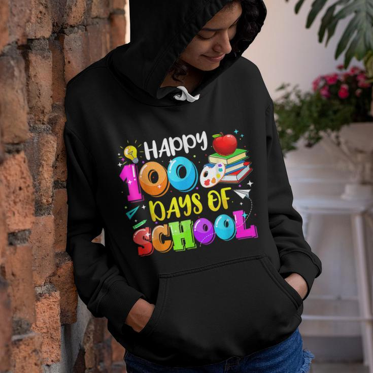 100Th Day Of School For Teachers Kids Happy 100 Days Youth Hoodie