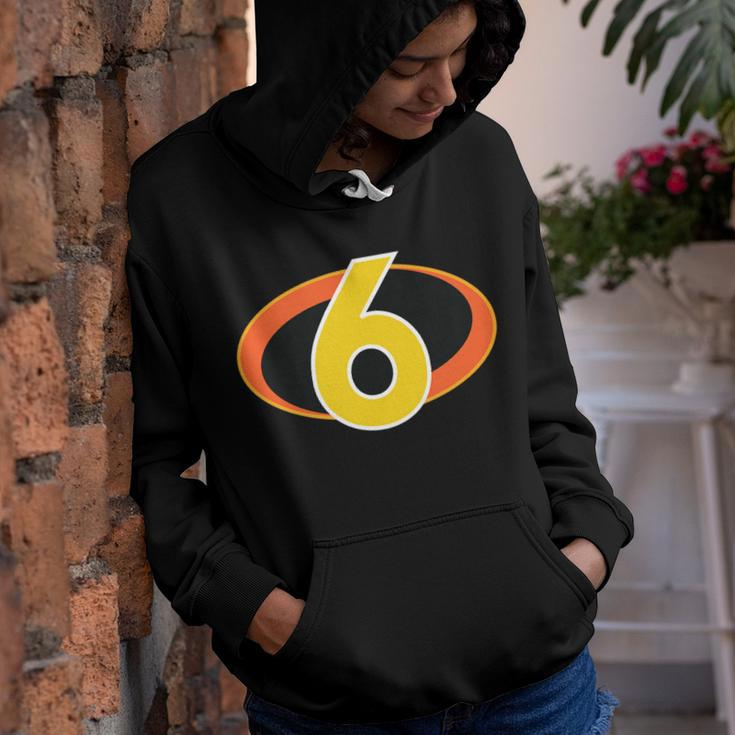 6 Year Old Birthday For Boys Or Girls Age Symbol Youth Hoodie