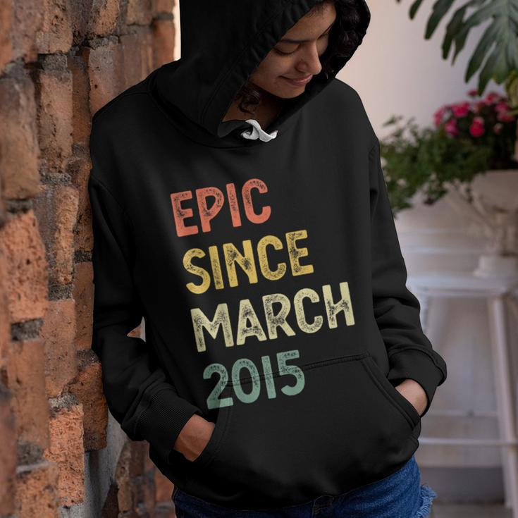 8Th Birthday Boys Girls Epic Since March 2015 8 Years Old Youth Hoodie