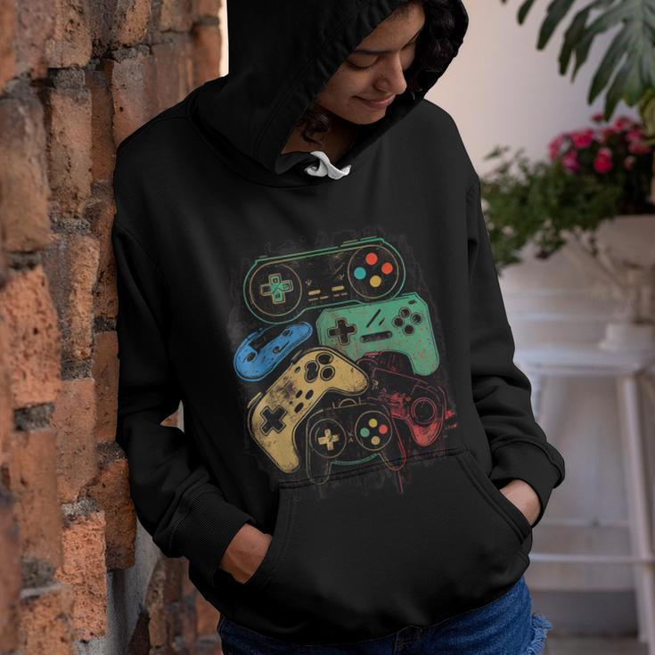 Control All The Things Video Game Controller Gamer Graphic Youth Hoodie