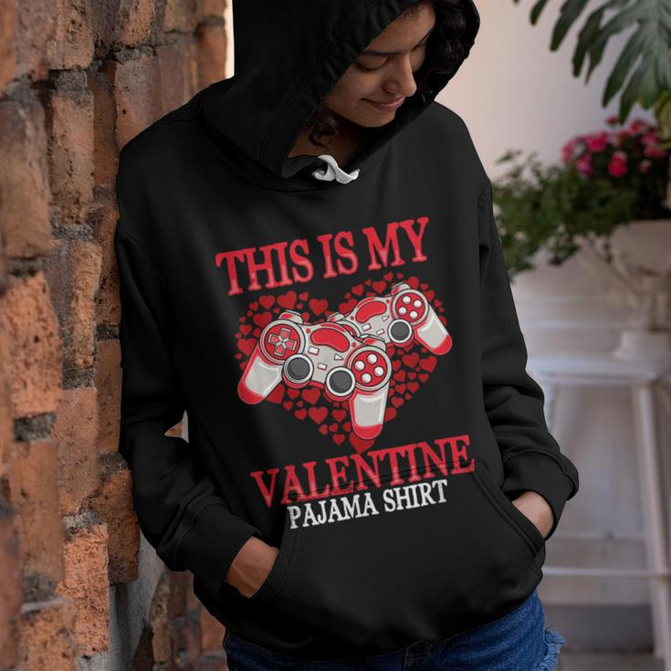 Funny Video Gamer Controllers This Is My Valentine Pajama Youth Hoodie