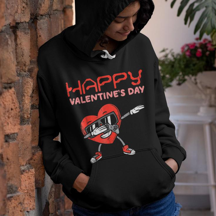Happy Valentines Day Dab Heart Gamer Valentine Boys Men Kids Youth Hoodie
