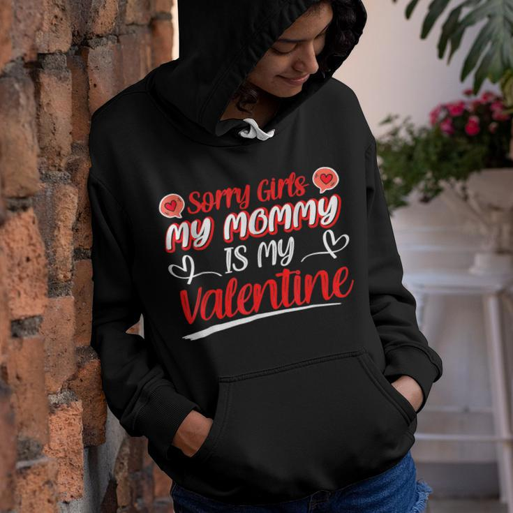 Hearts Love Sorry Girls My Mommy Is My Valentine Men Boys Youth Hoodie