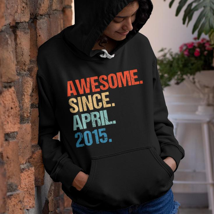 Kids Born In April 2015 4 Years OldShirt 4Th Birthday Gift Youth Hoodie