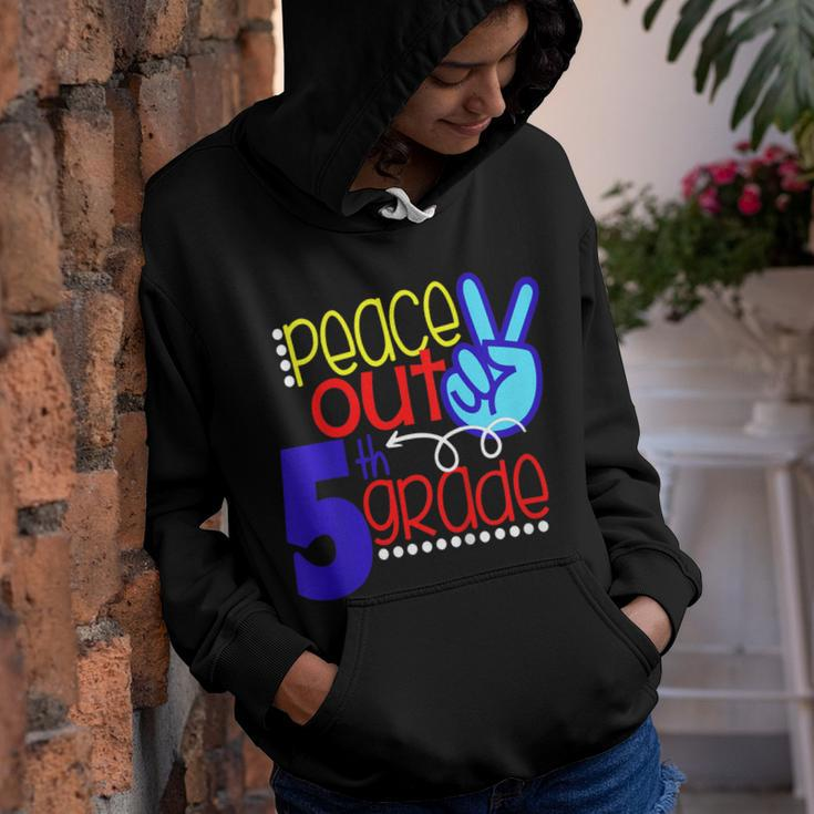 Last Day Of School Shirt Peace Out Fifth Grade 5 Son Kids Youth Hoodie