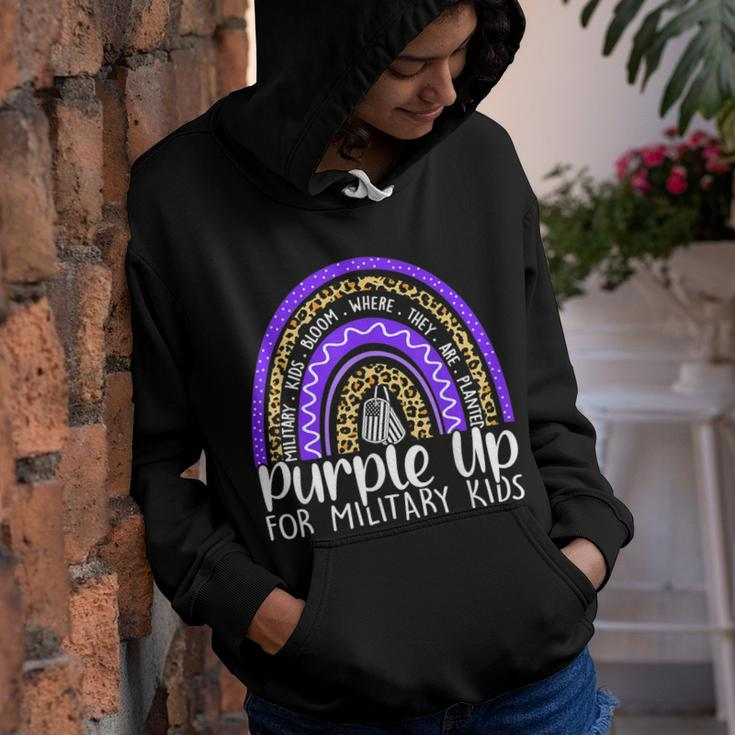 Purple Up For Military Kids Cool Month Of The Military Child Youth Hoodie