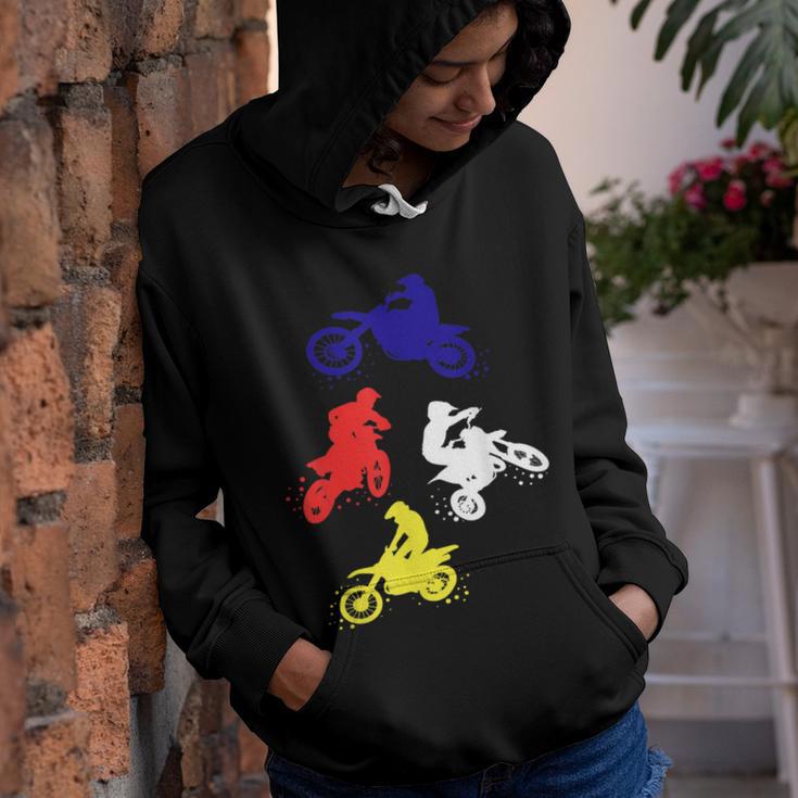 Retro Dirt Bike Boys Toddler Motocross Gift Youth Hoodie