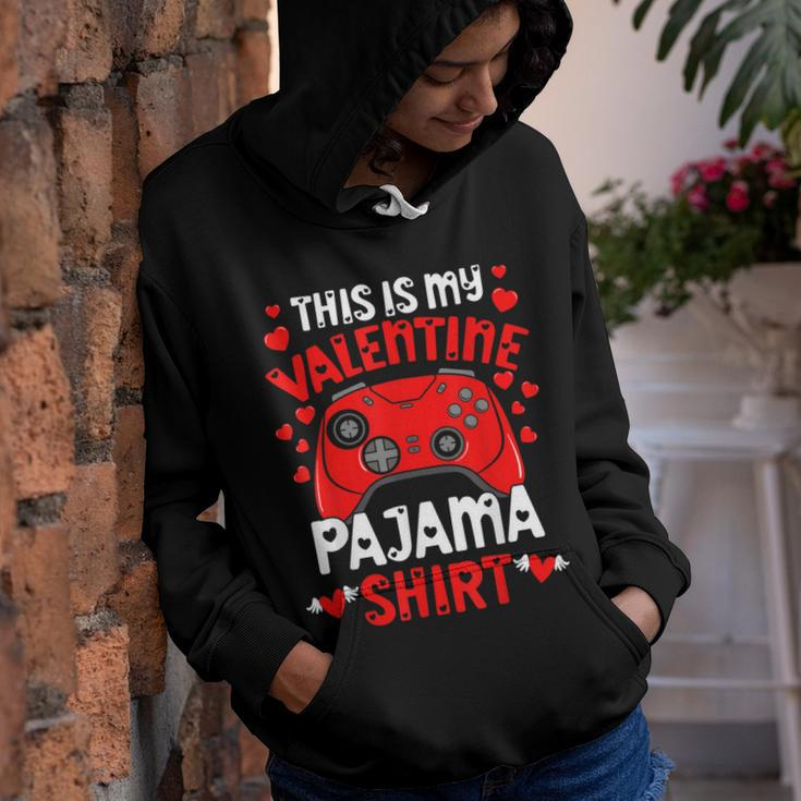 This Is My Valentine Pajama Videogame Controller Gamer Youth Hoodie