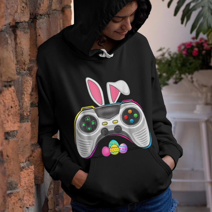 Video Game Bunny Eggs Costume Easter Day Boys Kids Gaming Youth Hoodie