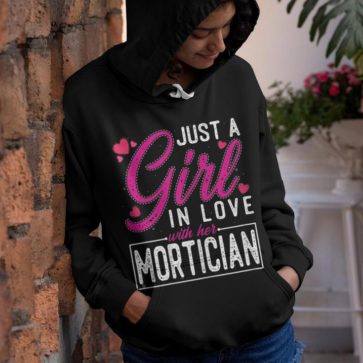 Womens Just A Girl In Love With Her Mortician - Funny Wife Youth Hoodie